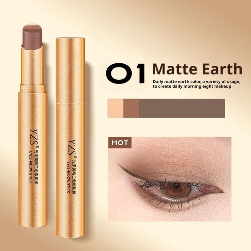 YY05 Radiant Eyeshadow Stick with Gradient Glitter - A versatile eyeshadow stick perfect for beginners and lazy makeup users.